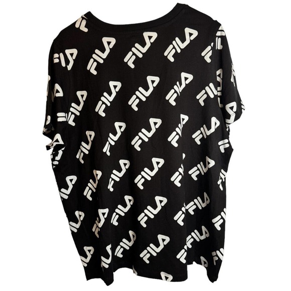 NWT FILA Men's T-Shirt Crewneck Tee Square, Straight, All Over Print 1X - Picture 2 of 5